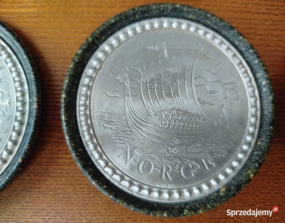 Podkładki cynowe z Norwegii vintage Opole sprzedam