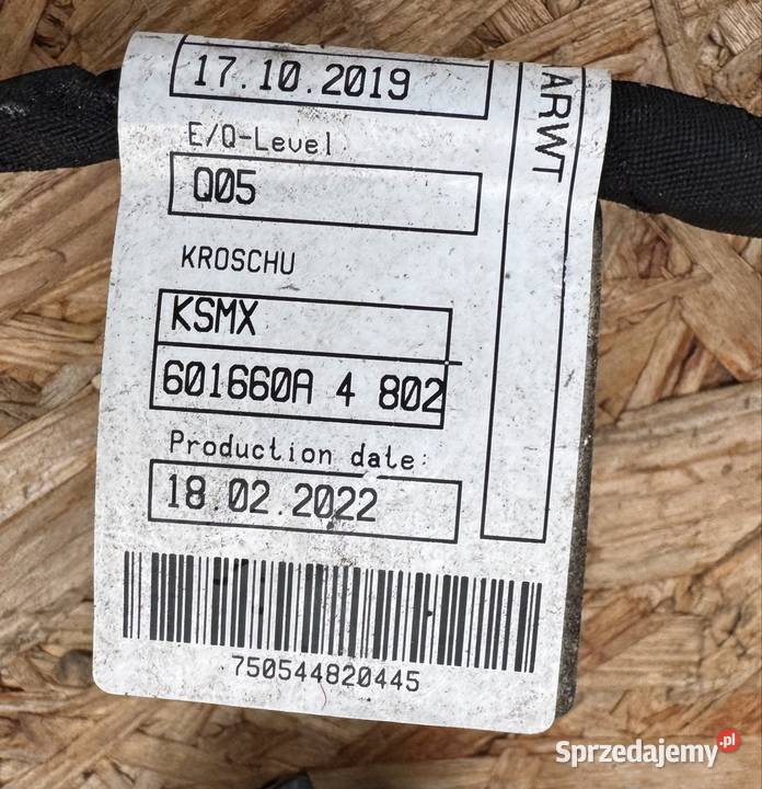 Instalacja wiązka PDC zderzaka przód Sieraków