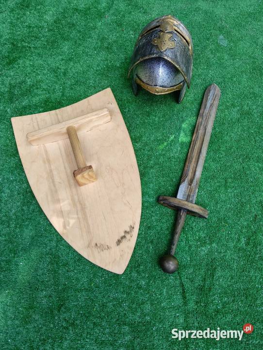 Tarcza miecz hełm rycerski zabawki podkarpackie Przemyśl