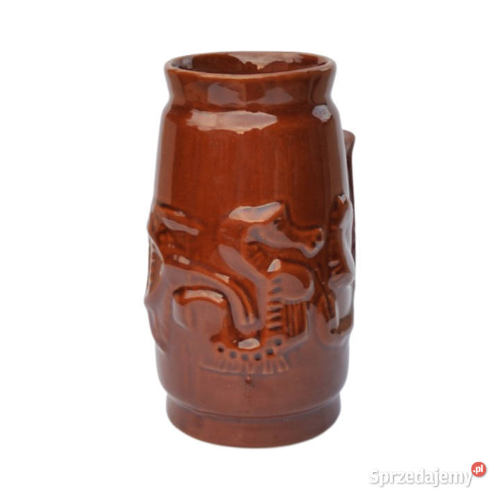 Ceramiczny brązowy kufel SPiLA Bolesławiec Warszawa sprzedam