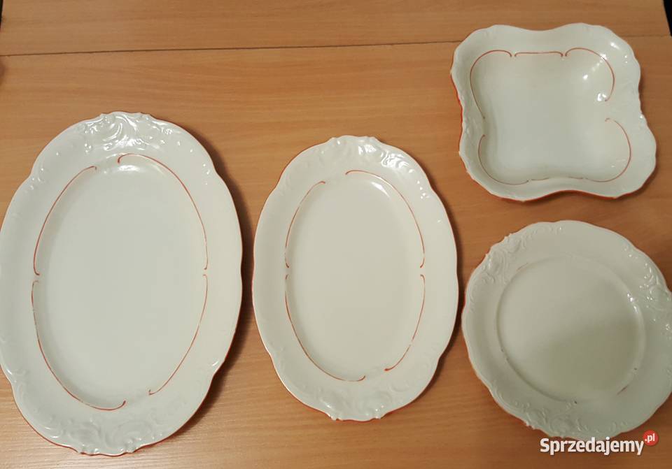 PORCELANA KPM 2 półmiski salaterka miska i Złotniki