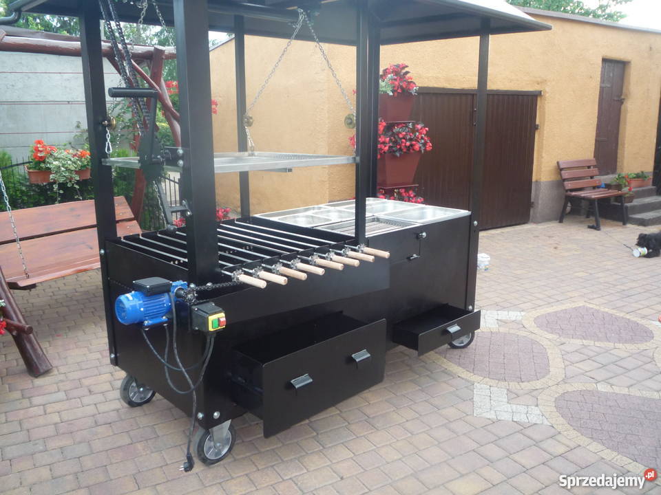 Grill cateringowy gastronomiczny na szaszłyki