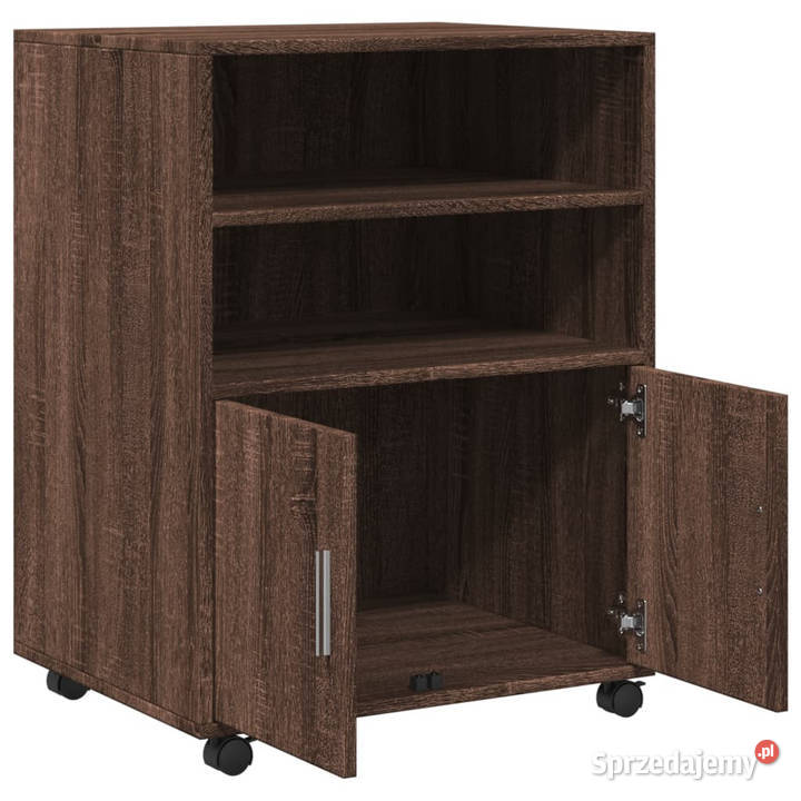 Szafka na kółkach brązowy dąb 60x48x81 WM853170