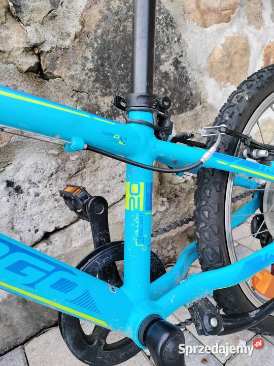 Niebieski rower dziecięcy trelago apolon koła 20 Urszulin