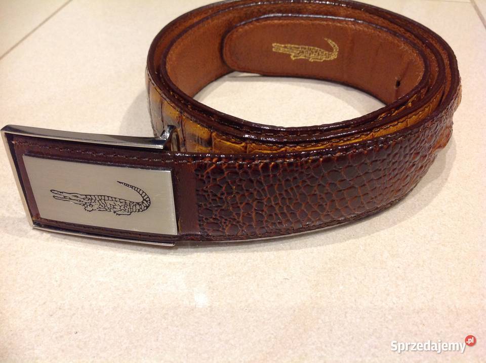 Pasek Męski Skóra Krokodyla Lacoste ML Skóra Dla mężczyzn lubuskie Nowa Sól sprzedam