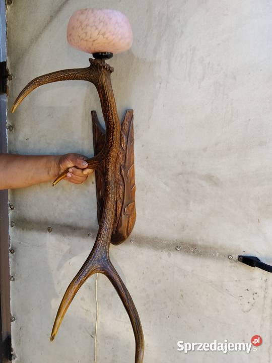 Lampa z rogu jelenia Krosno