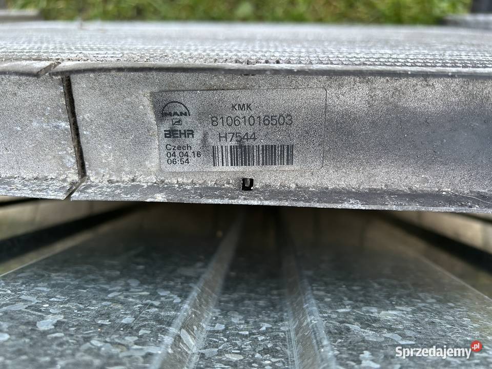 CHŁODNICA WODY MAN TGL TGM ciężarowe Chłodnie wody Chłodnie wody Sulechów
