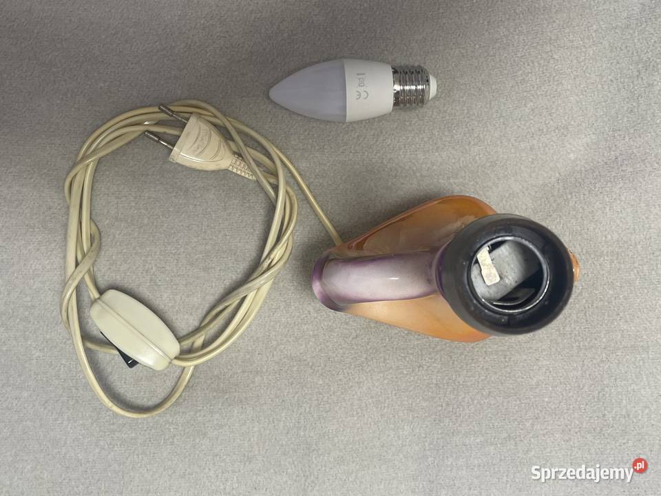 Lampka nocna kaczka PRL Lampy stołowe i nocne Kołobrzeg