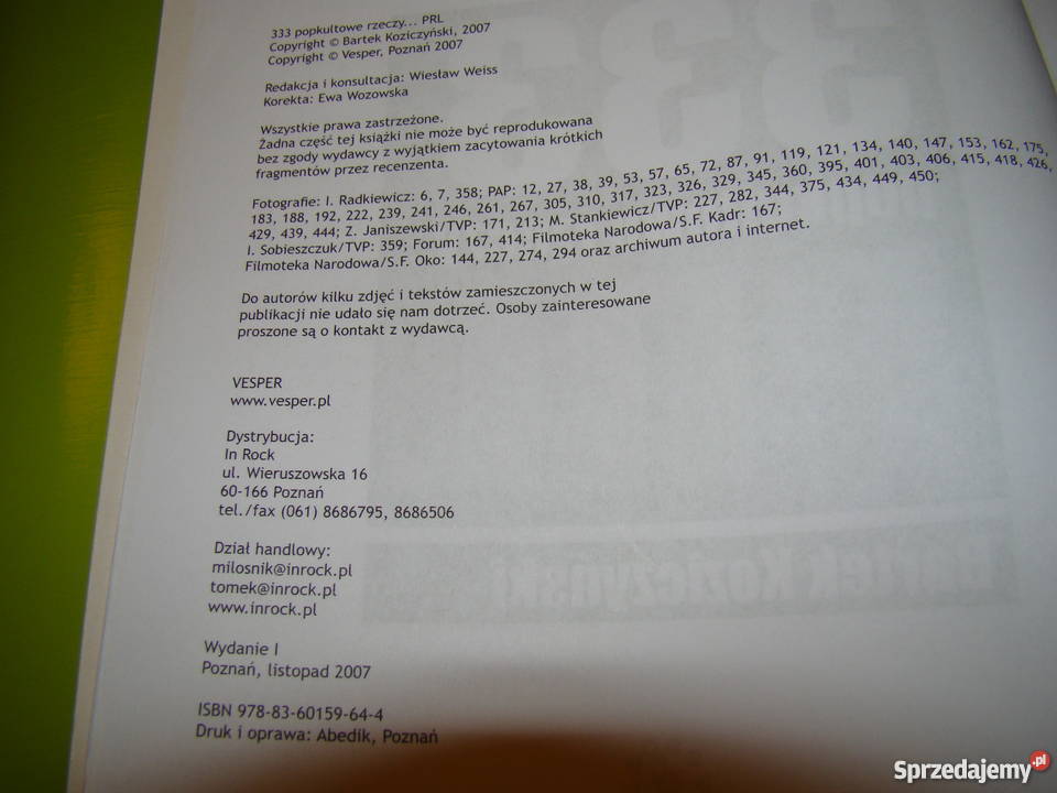 Bartek Koziczyński 333 popkultowe rzeczy PRL Książki naukowe i popularnonaukowe Mielec