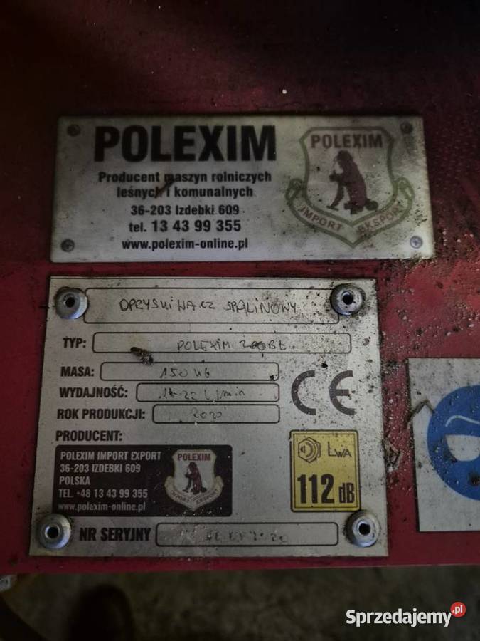 Opryskiwacz spalinowy polexim 200 bl Radzyń Podlaski