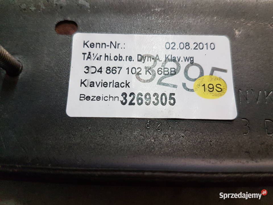 VW PHAETON LIFT 2011 LISTWA DRZWI WEWNETRZNA Turek