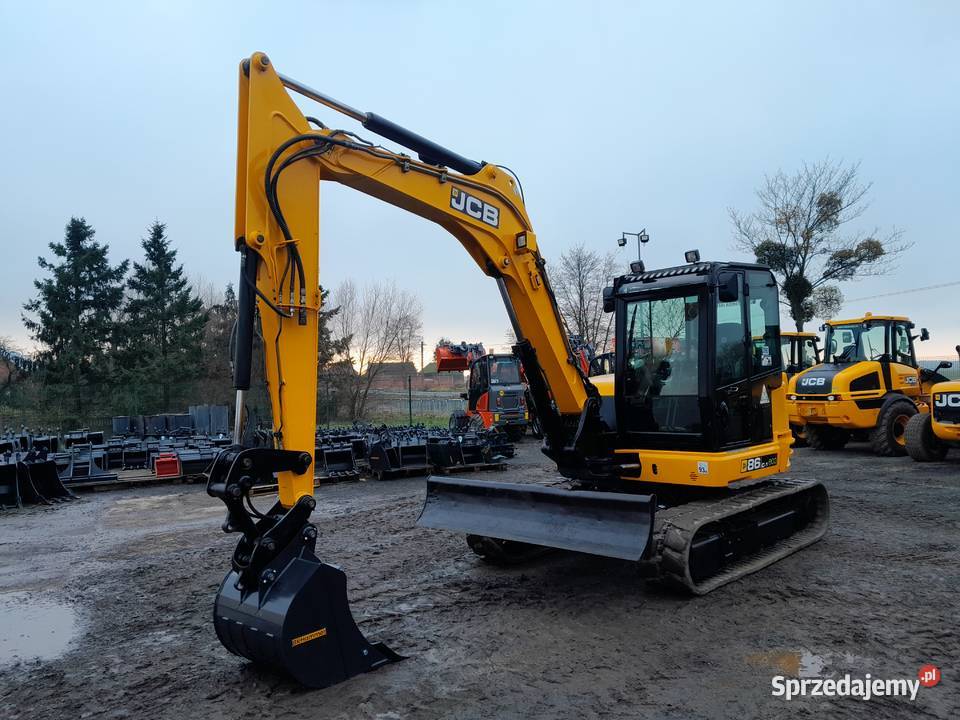JCB 86C1 2025R KOPARKA 8 TON CAT VOLVO KUBOTA Dodatkowy osprzęt wielkopolskie Krotoszyn sprzedam