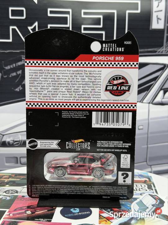 Hot Wheels RLC Porsche 959 Red BOX 23 Wrocław