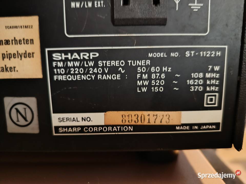 Zestaw wzmacniacz GREATZ tuner SHARP Car audio Gdynia