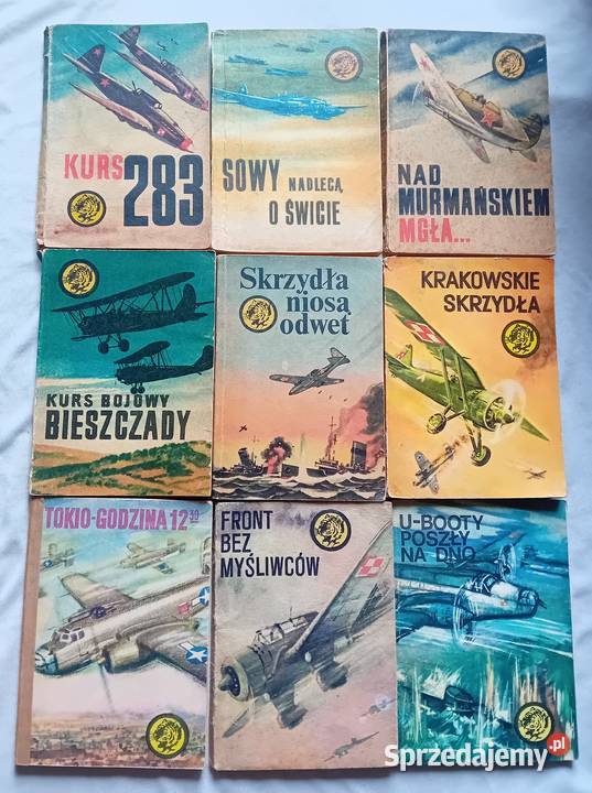 Zestaw 9 książeczek z serii Żółty Tygrys z lat sprzedam