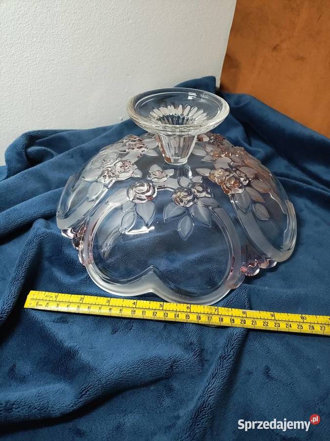 duża patera na nodze Walther Glas Niemcy Opole