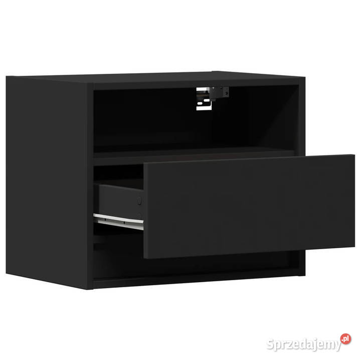 Wiszące szafki nocne z LED 2 czarne WM852064 Warszawa