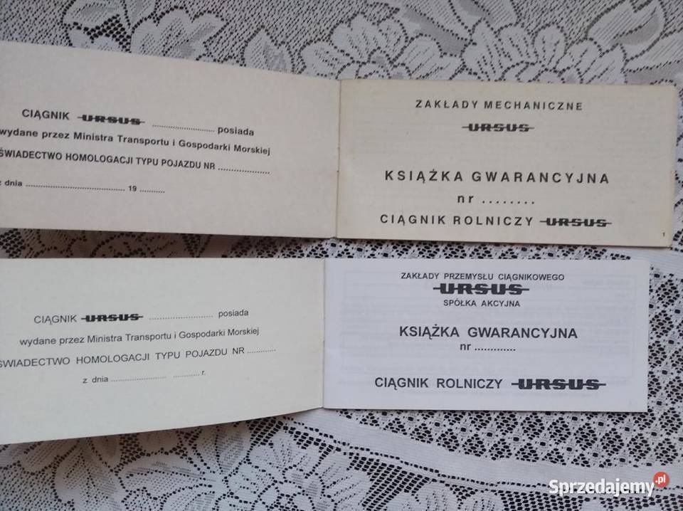 Ursus książka gwarancyjna katalog nowa Lublin