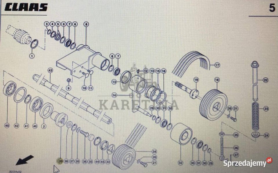 CLAAS 00 0936 222 0CLAAS Corto koło Jastrzębniki