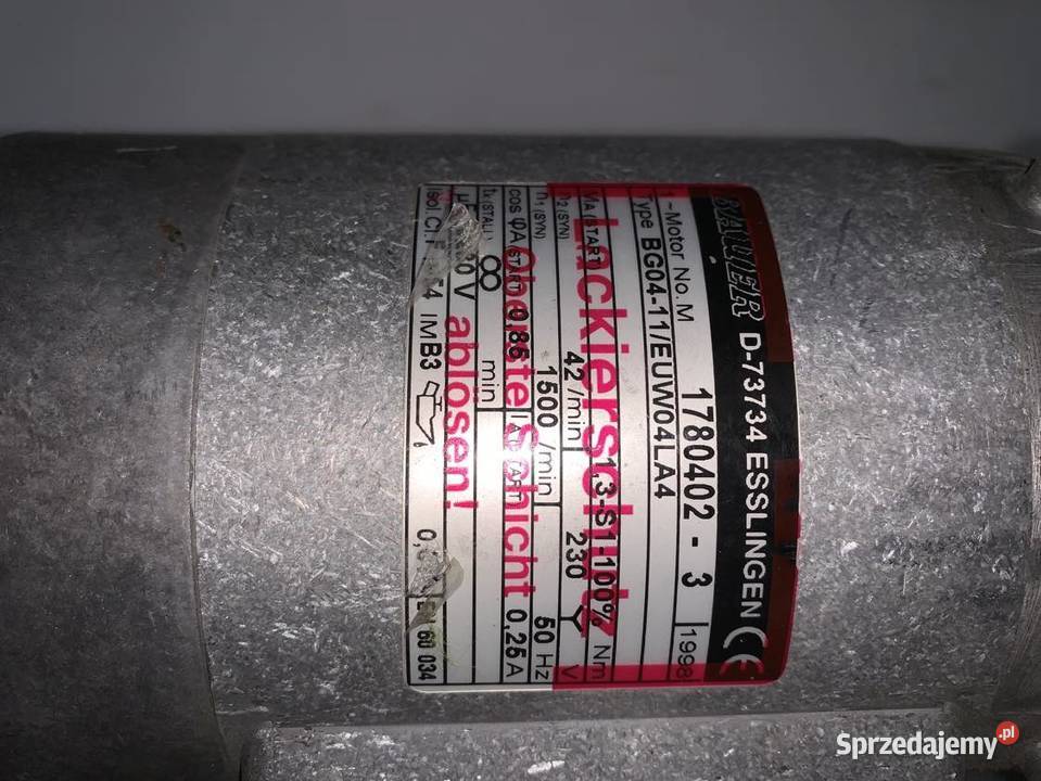 Bauer BG0411EUW04LA4 1780402 Gearmotor 57W 025A Warszawa
