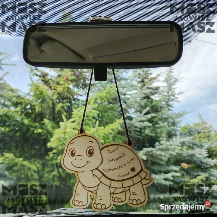 Zawieszka żółwik na lusterko auta Tatusiu Racot