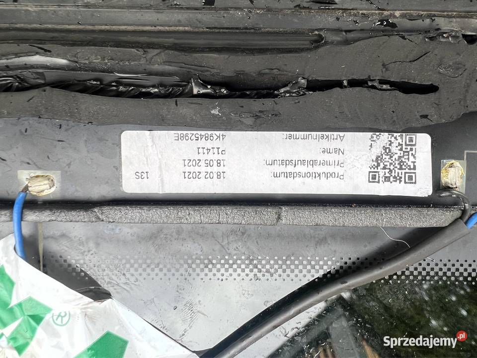 Szyba prawy tył Audi a6 c8 kombi 4k9845298e 20 r Karoseria Karoseria