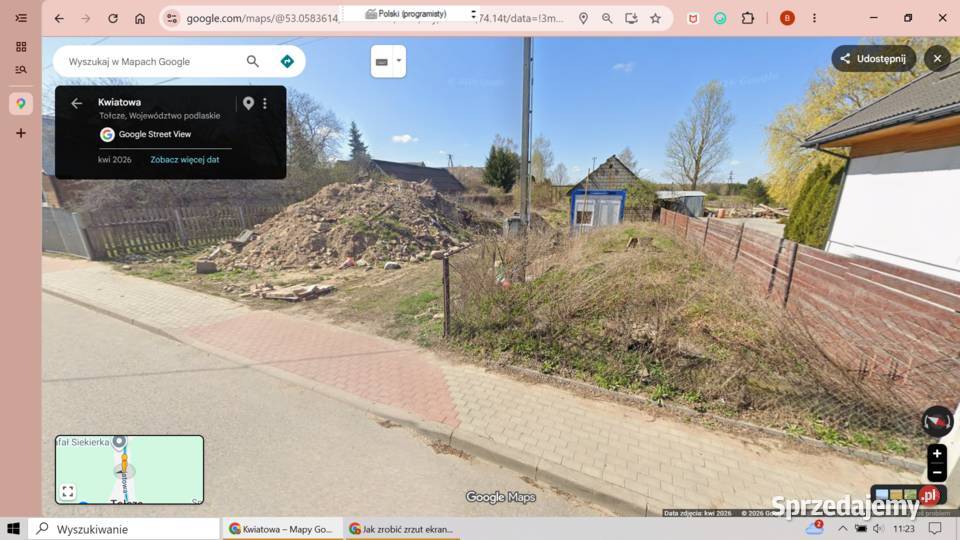 Sprzedam działkę siedliskową Tołcze
