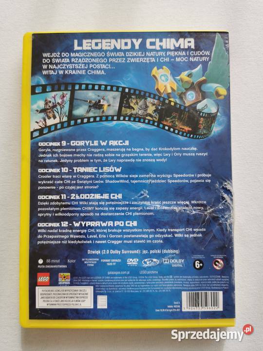 Film animowany LEGO Chima odcinki 912 część 3 DVD Puławy