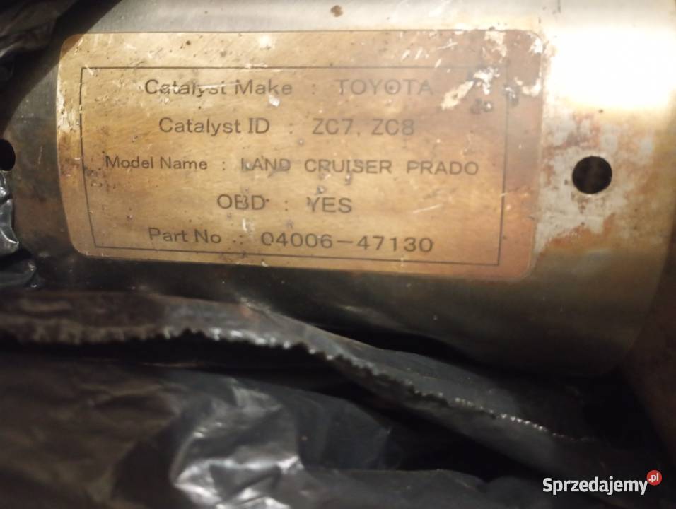 Katalizator kompletny zc7zc8 Toyota Land Cruiser Motoryzacja Wrocław