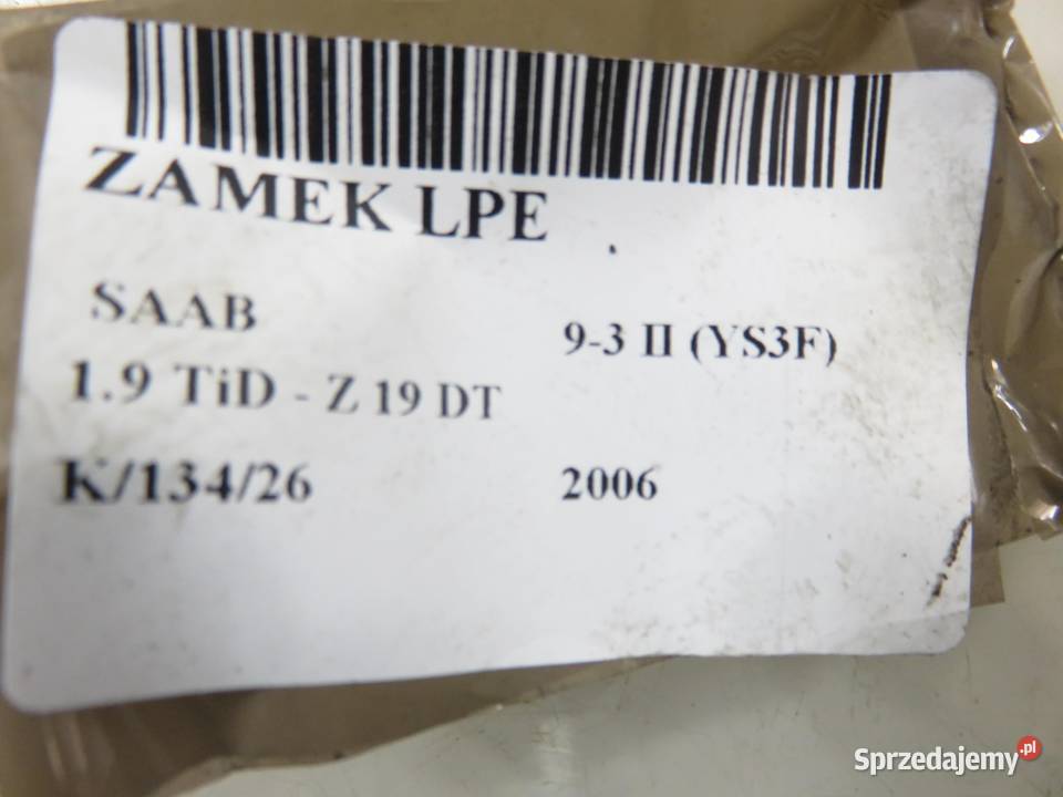 ZAMEK LEWY PRZEDNI SAAB 93 II sprzedam