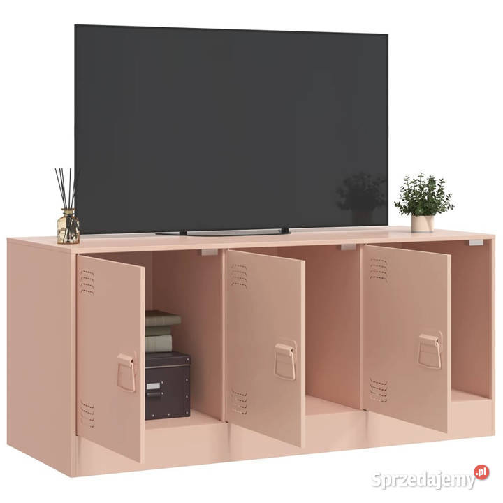 Szafka pod telewizor różowa 99x39x44 stalowa mazowieckie Warszawa