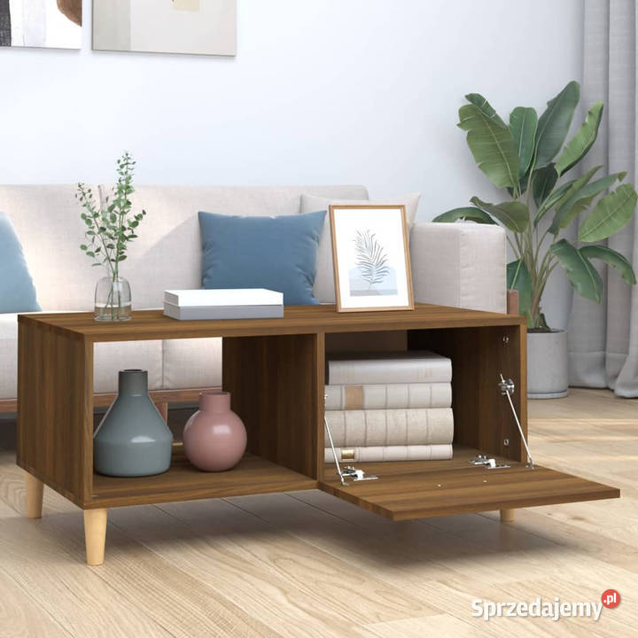 Stolik kawowy brązowy dąb 895x50x40 WM817515 Warszawa