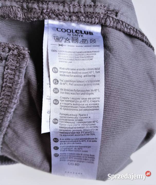 Cienkie spodnie sztruksowe z kokardką Cool Club Katowice