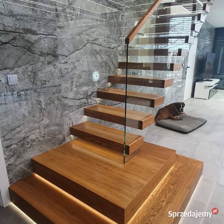Balustrady szklane barierki balkon taras schody Schody wewnętrzne Schody wewnętrzne Tokarnia