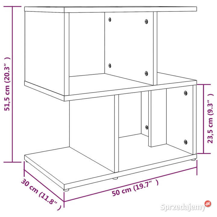 Szafki nocne 2 przydymiony dąb 50x30x515 Warszawa