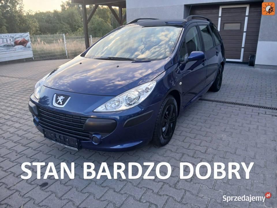 Peugeot 307 SW 16HDI klimatyzacja elektryka stan niebieski Gryfino