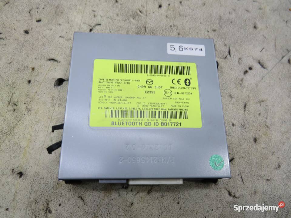 MODUŁ BLUETOOTH MAZDA CX5 CX5 GHP966DH0F