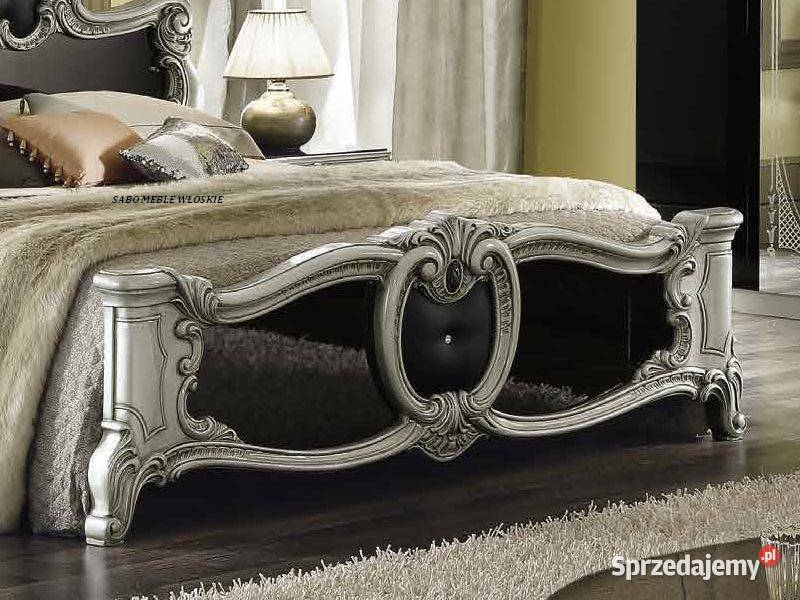 Klasyczna sypialnia Barocco 4d czarnosrebrna Przemyśl
