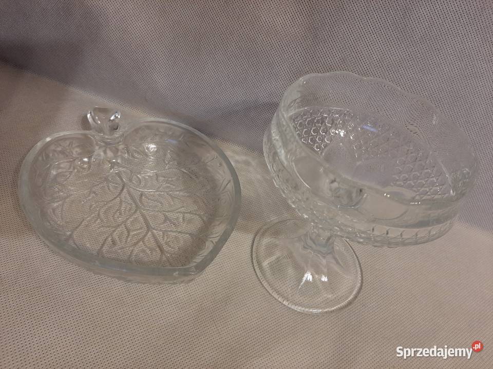 Patera na cukierki i talerzpółmisek jabłuszko ze Porcelana i szkło Inowrocław