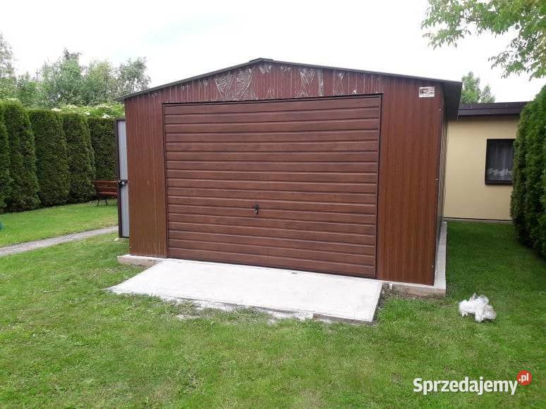 65B Garaż Blaszany Drewnopodobny Złoty Dąb 30m2 wielkopolskie Kościan