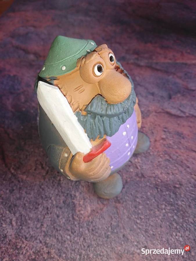 Gliniana skarbonka Hermis rękodzieło souvenir wielokolorowy