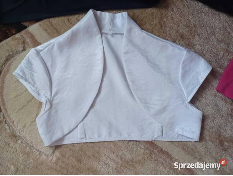 NOWE Prześliczne białe bolerko damskie Pozostałe podlaskie