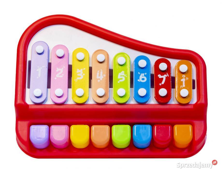 Edukacyjne organki cymbałki czerwone