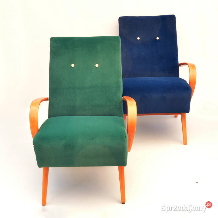 Para foteli proj J Smdek TON Czechosłowacja lata