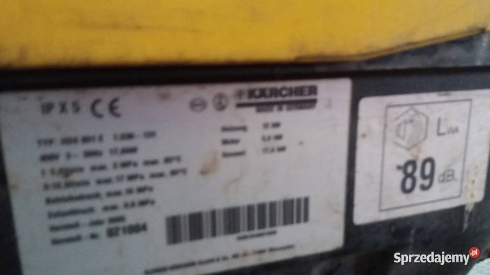 myjka ciśnieniowa na gorącą wodę Karcher HDS 801 opolskie Paczków