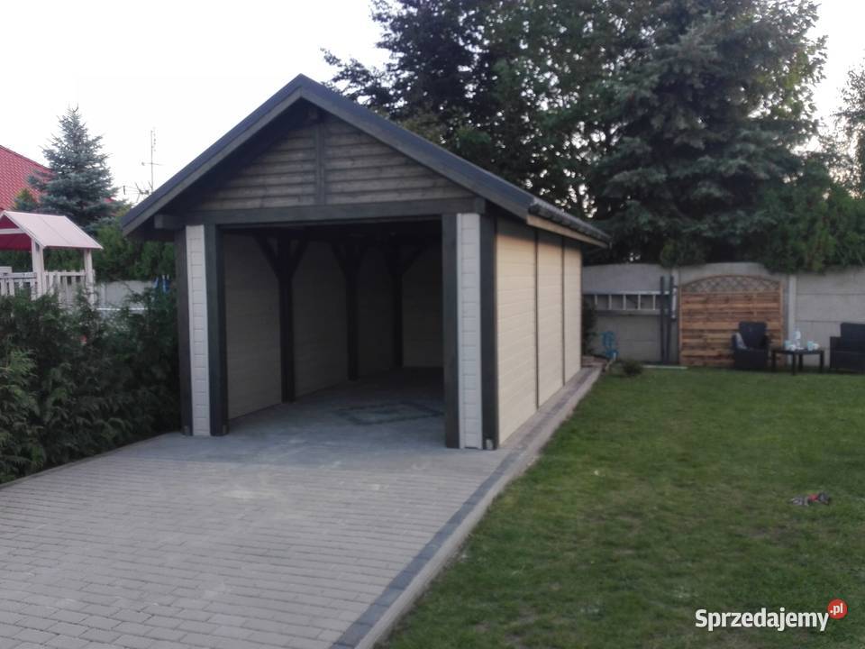 Wiata garazowa z pełna zabudową Konin