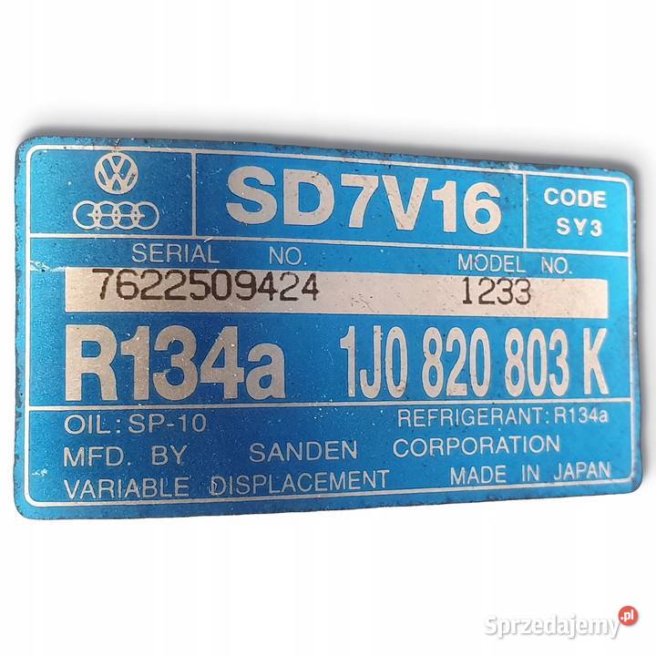 SPRĘŻARKA KLIMATYZACJI VW Golf IV 16 16V