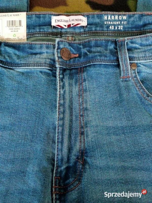 Jeansy Męskie English Laundry Harrow Straight Odzież codzienna Mielec