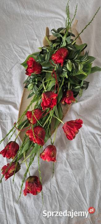 Dekoracja nagrobna stroik kompozycja na cmentarz Wyposażenie wnętrz Pleszew sprzedam