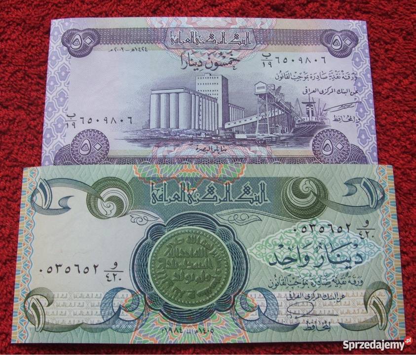 IRAK Kolekcjonerskie Banknoty 2 sztuki UNC
